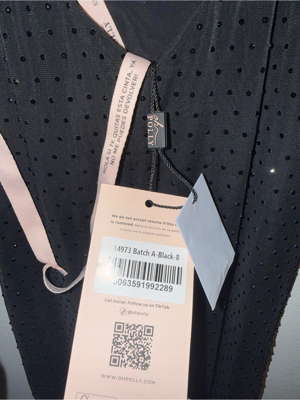 NEW Oh Polly Celandine Sheer Black  Embellished Backless Maxi Dress Size 4 - Picture 10 of 10